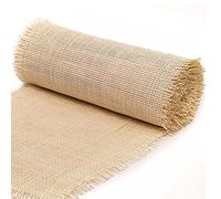 Natural Rattan Cane Webbing Roll - Pre Woven Open Mesh for Furniture Repair, DIY Projects, Handmade Pole Wrap for Dresser, Chair, Cabinet, Upcycle Home Decor