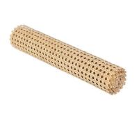 Natural Rattan Cane Webbing Roll - Woven Open Mesh Cane Net Roll | Rattan Cane Webbing | Natural Square Rattan Webbing Roll Woven Rattan Sheet | For Upcycle Furniture Repair, Projects, Home Décor
