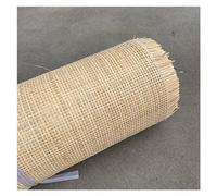 Natural Rattan Cane Webbing Square Mesh Net Roll,35-100cm Width Caning Wicker Material,Rattan Webbing Sheet for Home Furniture Upcycling Caning Projects Gardening Decor(18inx14.8ft)