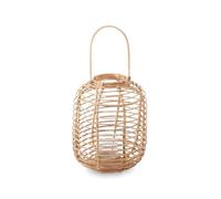 Natural Rattan Lantern Boho Eco-Friendly Elegance Decorative Candle Holder with Sustainably Sourced Design Stylish Handle Versatile Decor Create A Cozy Atmosphere 35x42x35
