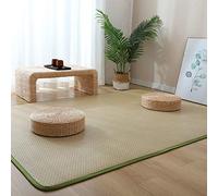 Natural Rattan NonSlip Mat Foldable & Breathable Area Rug for Living Room Bedroom Indoor & Outdoor Use Perfect for Home Décor and Summer Style