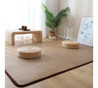 Natural Rattan NonSlip Mat Foldable & Breathable Indoor/Outdoor Rug for Living Room & BedroomPerfect for Summer Use Stylish Home Decor