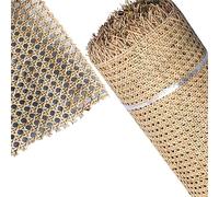 Natural Rattan Roll for Repair Open Weave Cane Mesh Sheet Pre-Woven Rattan Material Vienna Straw for Se 35" Width - Eco-Friendly and Crafting Solution