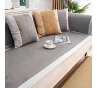 Natural Rattan Settee Cover Sofa Cover Couch Cover Non-Slip Machine Washable - Cooling Slipcover with Elastic Straps for 1 2 3 4 Seater L Shape Corner Sofa Pet Friendly(Color 17,60 * 210)