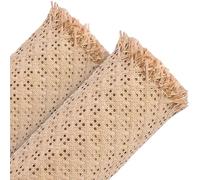 Natural Rattan Webbing Roll - 15.7"/19.7"/23.6" Open Weave Cane Material for Furniture Repair, DIY Crafts & Home Décor - Eco-Friendly Woven Mesh for Caning Projects