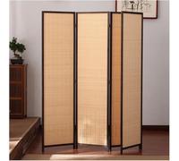 Natural Rattan Woven Folding Privacy Screen, Portable Freestanding Room Partition for Enhanced Privacy in Balcony, Garden, Office
