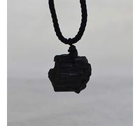 Natural Raw Black Tourmaline Semi-Precious Gemstone Nugget Style Pendant - 1cm - 3cm
