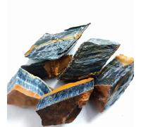 Natural Raw Blue Tiger Eye Stone Crystal Specimen Tank Home Decoration Stone