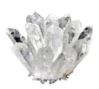 Natural Raw Quartz White Clear Crystal Cluster Healing Stones Crystal Point Specimen Home Decoration Raw Crystals for DIY, Decor, Reiki, Collection, Crafts(White Cluster,400-500g)