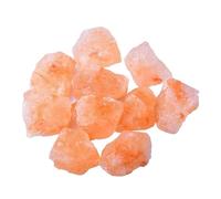 Natural Raw Stones Crystal Natural Orange Salt Stone Geometric Large Crystal Diffuser Aromatherapy