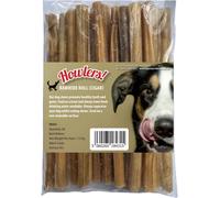 HOWLERS Pack of 50 Natural Rawhide Cigars 1.125 KG | Rawhide Dog Chews Made From 100% Natura Hide | Dog Chew Dog Sizes (50)