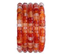Natural Red Agate Spacer Beads Caps Loose Semi Gemstone for Beading Jewelry Making 6mmx3mm 38cm