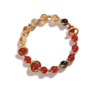 natural red agate yellow tower crystal bracelet popular female bracelet jewelry
