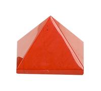 Natural Red Jasper Crystal Pyramid - Hand-Polished Healing Stone Pyramid,