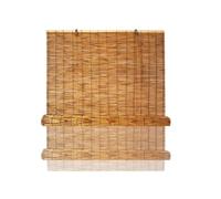 Natural Reed Roller Blinds,Bamboo Shades for Window,Vintage Roll Up Blind,Breathable Privacy Screen,Hand Woven Curtain Patio Balcony