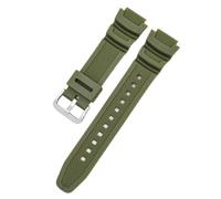 Natural Resin Strap Compatible with Casio AE-1200 AE-1300 F-108 W-216H AE-1000w AEQ-110 W-800H AQ-S800W SGW-300H W-216H W-218 Men's 18mm Watch Band Replacement, Green, 18mm
