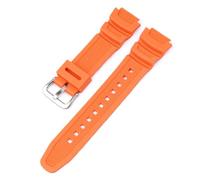 Natural Resin Strap Compatible with Casio AE-1200 AE-1300 F-108 W-216H AE-1000w AEQ-110 W-800H AQ-S800W SGW-300H W-216H W-218 Men's 18mm Watch Band Replacement (orange)