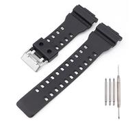 Natural Resin Strap Compatible with Casio GD120/GA-100/GA-110/GA-100C Men's 16mm Watch Band Replacement