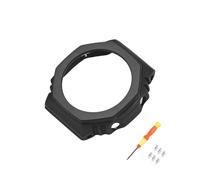 Natural Resin Watch Band and Bezel，Soft GA2100 Mod Kit Compatible with Mens Casio GA2100 Series Replacement, black, bezel