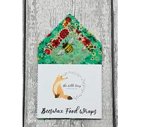 Natural Reusable Beeswax Food Wrap -Size Large (30x30,20x20,15x15cm) Set of 3 Sheets