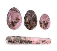 Natural Rhodonite Stone Yoni Eggs Kegel Motion Ball,Undrilled No Box