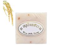 Natural Rice Milk Soap, Thai Handmade Rice Soap, Wash And Bathe Bar Oil Control Cleansing Face To Stay Fragrant, Cleansing And Moisturising Clarifying Bar For Face & Body (1)