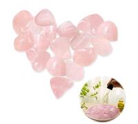 Natural Rose Quartz Crystals, Pink Tumbled Polished Stones, Universal Love, Healing Crystals, Bulk,Random Size and Quantity