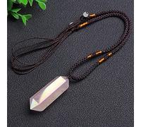 Natural Rose Quartz Electroplating Color Crystal Points Pendant Angel Aura Wands Chakra Healing Relieve Tension Accessories,1Pc