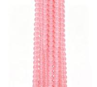 Natural Rose Quartz Stone Beads 6 mm Approximately 140 x Loose Round Beads for Making Bracelet and Necklace Precious Stone Watermelon Pink Creation Jewellery Craft Accessories 1pc