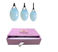 Natural Rose Quartz Yoni Eggs Big Head Drilling Crystal Egg Obsidian Amethyst Jade Egg Women Kegel Exerciser Muscles,1