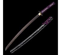 Natural Rosewood Katana, Handmade Wooden Samurai Sword with Sheath, 103cm Bokken for Display, Cosplay Collection and Kendo Training-I
