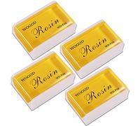 Natural Rosin 4 Pack - Low Dust, Universal Violin Viola and Cello Rosin