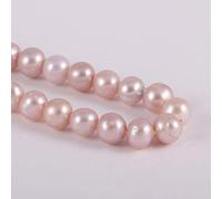 Natural Round Freshwater Purple Pearl Loose Beads 6-7mm 14.2 inch for Jewelry Making