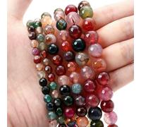 Natural Round Stone 4 6 8 10 12mm Tiger Eye Crystals Lava Turquoises Jades Loose Bead for Jewelry Making DIY Bracelet Needlework-Tourmaline_a-4.0mm Approx 91 Beads