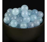 Natural Round Tiger Eye Amazonite Lava Turquoises Agates Jaspers Garnet Spacer Loose Stone Beads for Jewelry Making DIY Bracelet-Aquamarine-10mm 36 to 37pcs