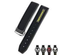 natural rubber 20mm 21mm 22mm watchband for omega speedmaster seamaster 300 soft silicone moonwatch s watch strap men