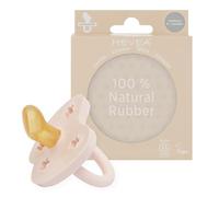 Natural Rubber Dummy Pacifier Orthodontic Newborn 0+ Months Single-Pack (Powder Pink)