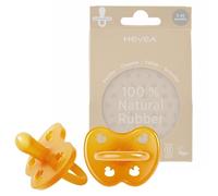 Natural Rubber Dummy Pacifier Symmetrical 3-36 Months Two-Pack - Natural