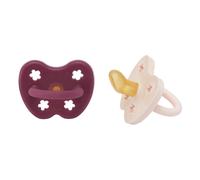Natural Rubber Physiological Pacifiers - Set of 2 Powder pink