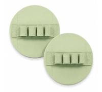 Natural Rubber Shower Scrubber Body Exfoliating Pad with Hand Strap，Green：2