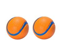Natural Rubber Sound-Sounding Sog Toy Balls,Dog Toy Ball, with a Groove Design That is Resistant to Bites, Has a High Bounce, Dog Training Interactive Pet Toy, Relieving Pet Anxiety,（small size）2Pack