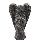 Natural Ruby Matrix Stone Reiki Carved Spiritual Gemstone Guardian Angel Pocket " 2 inches Approx - Blessfull Healing