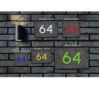 Natural Rustic Slate Door Number House Gate Plaque Sign Personalised Coloured Name Plate