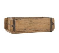 Natural Rustic Wood Single Brick Mould Storage Box by Ib Laursen