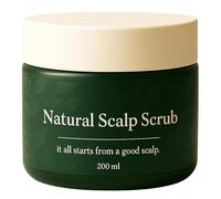 Natural S-calp Scrub, S-calp Shampoo Brush, Exfoliation Hair Shampoo, Water-Resistant Build, Deep Cleansing, 200g, For Beach Home Routine Clinic Salon Spa Daily Swim Shower Bath Pool