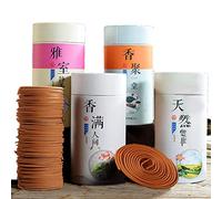 Natural Sandalwood Incense Coils - 120 Bulk Pack - Approx 2hr Burn Time - 4 hr Odor Retention- Multiple Aromatic Scents Available in Gift Ready Packaging (Sandalwood Scent)