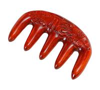 Natural Sandalwood Wood Massage Hair Comb, 5/8 Teeth Meridian Head Scalp Massage Comb Anti-static, Body Massager for Men and Women M