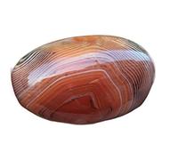 Natural Sardonyx Banded Agate Crystal Polished Tumbled Palm FUZEGRDLI