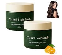 Natural Scalp Scrub, Deep Cleansing Exfoliating Scalp Scrub, Gentle Formula, Moisturizing and Comforting, Suitable for All Hair Types