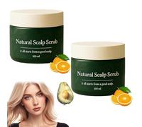Natural Scalp Scrub, Scalp Exfoliator Scrub, For Dandruff, Remove Buildup, Oil And Dandruff, Gentle Removal For Itchy Or Oily, For Women And Man (2PCS, 0ne Size)